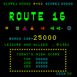 Route 16 title screen